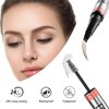 Microblading Eyebrow Pencil, Brow Gel Clear, 2 in 1 Clear Brow Gel Eye Brow Pen for Women, Curved Eyebrow Pen, Eyebrow Tinting Kit, Gel Para Cejas, Natural Hair-Like Brows, Last All Day (Light Brown)