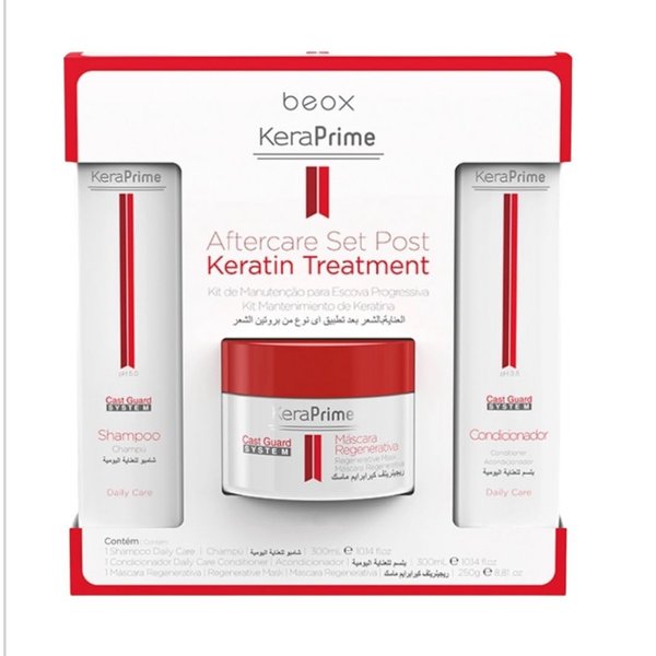 Beox Keraprime Aftercare Set Post Keratin Treatment: Daily Shine & Repair Kit