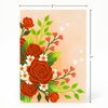 POPWOW Anniversary Pop Up Card, Floral Rose, Love You, Red Roses, Elegant 3D Greeting Cards, Ideal Gifts for Birthday, Mom, Sister, Aunt, Grandma, Daughter, Girl, Women 5x7