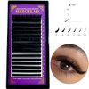 HBZGTLAD 16 Rows Cashmere Eyelash Extensions Faux Mink 8-15mm Mix Individual Volume Lashes Soft Natural Lash Extensions Makeup (D Curl 0.05mm 8-15 MIX)