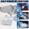 Golf Weighted Lead Tape 30pcs Adhesive Lead Tape Add Swing Weight for Golf Club Iron Putter Tennis Racket Adjust Weight