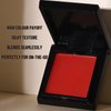 UCANBE Red Single Eyeshadow Palette, Highly Pigmented Matte Eye Shadow Powder, Professional Long-Lasting Waterproof Makeup Palette