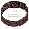 Elastic Bands for Wig Edges 2PCS Edge Laying Band Adjustable Edge Wrap to Lay Edges Lace Melting Band Leopard Print Pattern Wig Band for Edges Comfortable Elastic Band for Lace Frontal Melt