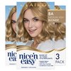 Clairol Nice'n Easy Permanent Hair Dye, 8A Medium Ash Blonde Hair Color, Pack of 3