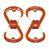 Nite Ize Ahhh Aluminum Dual Bottle Opener, S-Biner Dual Carabiner with Double-Sided Bottle Openers, Orange