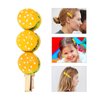 jojofuny Hair Clip, 3pcs Cartoon Food Barrettes Pins Novelty Hamburger Shaped Design for Women