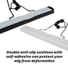 Hair Extensions Holder 24" Hair Extension Storage Bag Wig Bag Storage with Wooden Hanger, Portable Wig Bag Storage Organizer, Dust-proof Waterproof Hair Extensions Wig Hanger 2 PCS, Black & White