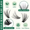 DIY Lash Extension Kit KEYYOU 300Pcs Individual Eyelash Extension Kit 30D40D50D 0.07C Curl 9-18MIX Lash Clusters Kit with Lash Glue Remover Applicator Easy to Use(Kit-30D40D50D-0.07C,9-18MIX)