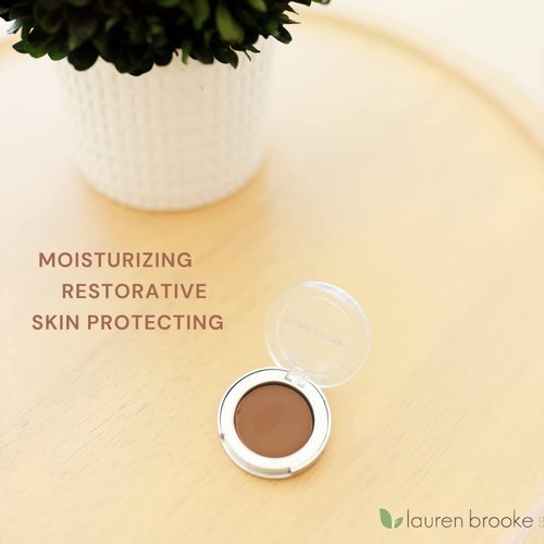 Lauren Brooke Cosmetiques Cream Eyeshadow | Natural Organic Eyeshadow, Richly Pigmented Eye Makeup, Creme Eyeshadow For Women (Dark Cocoa (Matte))