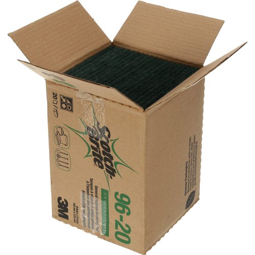 3M Scouring Pad 96-20, 20 Pads, 6” x 9”, General Purpose Cleaning, Food Safe, Non-Rusting