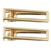 MAHAVIMOKSA 20pcs KC Gold Alligator Hair Clips Metal Barrettes Hair Clips for Women and Girls DIY Craft (60x15mm Rectangle)