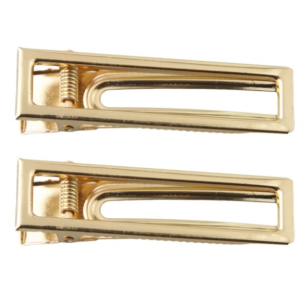 MAHAVIMOKSA 20pcs KC Gold Alligator Hair Clips Metal Barrettes Hair Clips for Women and Girls DIY Craft (60x15mm Rectangle)