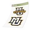 Desert Cactus Marquette University Stickers Golden Eagles MU Vinyl Decal Laptop Water Bottle Car Scrapbook (4 Inch Set V1)