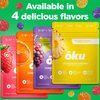 ōku Conscious Energy Gummy Snacks – Natural Caffeine from Green Tea & Yerba Mate, Vegan, Clean Ingredients, Gluten-Free, Focused Energy, Antioxidants & Fiber, Comes in Delicious Flavors