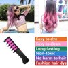 Hair Chalk Combs - Temporary Bright Hair Color for Girls & Kids - Perfect for Parties, Holidays & Special Occasions like Birthday, St. Patrick's Day, Easter, Mother's Day, Children's Day