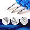 Cuticle Bit for Nail Drill, CORFULRA 3Pcs Nail Drill Bits Professional Carbide Bits for Nails Nail Buffer Bit Nail Trimer, Under Nail Cleaner Cuticle Remover Nail Prepare, Nail Supplies for Nail Techs