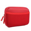 Nylon Hard Shell James Diabetes Compact Case for Glucose Meter Test Strips Lancing Device. (Red)