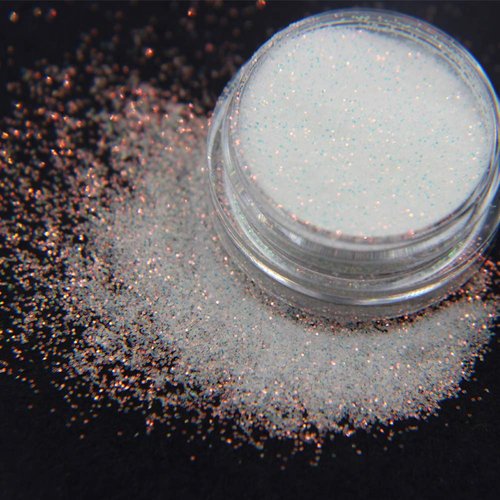0.2mm Shimmer Christmas White Nail Glitter Holographic Shining Sugar Nail Glitter Candy Coat Powder Sugar Coating Effect Powder Nail Pigment powder Nail Art Decorations Dust Diamond Dust for Nails (A)