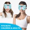 NEWGO Kids Ice Pack Eye Mask Cold Compress Reusable Hot Cold Therapy Gel Eye Mask with Soft Plush Backing