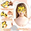 Lonfliness 36 Set Jungle Animal Masks Crafts for Kids Safari Animal Mask Paper Art Craft Kit DIY Zoo Face Mask Stickers Masquerade Birthday Dress-Up Party Favors Classroom School Activities Supplies