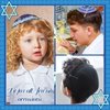 FineCheer 48 Pcs Kippah Hat Hair Clip Set Metal Head Fasteners Jewish Star of David Hair Clips for Jewish Kippah Yarmulke Hat