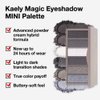 Kaely 6 Color Eyeshadow Makeup Palette for Women Smoky Shimmer, Black Smoky Gray White Silver Taupe Eyeshadows Palette, Everyday Long Lasting Pigmented Smoky Glitter Eys Makeup, Travel Size 02#