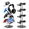 Kytok Controller Stand 4 Tiers with Cable Organizer for Desk, Universal Controller Display Stand Compatible with Xbox PS5 PS4 Nintendo Switch, Headset Holder & Desk Mounts for 8 Packs Controller