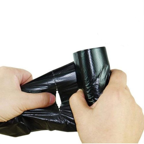 1.2-1.5 Gallon/180pcs Small Wastebasket Trash Bags Black Garbage Bag,Thin Material, Bedroom Office Trash Can Liners