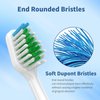 Replacement Brush Heads for Smile Bright Platinum Sonic Electric Toothbrush, Soft Bristles, 4-Pack, with Covers