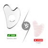 BTYMS Gua Sha Facial Tools Stainless Steel, Heart Shaped Guasha Tool with Hole， Metal Face Sculpting Tool Skin Care Massage Scraper
