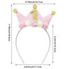 Capiant 1st Birthday Decorations for Women, Birthday Crown Headbands, 1-Year-Old Happy Birthday Decorations Flower Princess Tiara Hair Accessory, Women 1st Birthday Gift Party Decorations Supplies