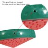 Elecpioneev Dog Chew Toy Watermelon Shape Durable TPR Material Squeaky Cooling Toy with Freezable Water Holes Summer Refreshing Toy for Dogs Relieves Heat and Provides Chewing Fun