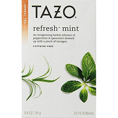 Tazo Herbal Tea Refresh Mint -- 20 Tea Bags - 2 pcL8