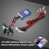 Goolsky 12 LED Lighting System Kit Steering Brake Smart Simulation Flash Lights for 1/10 Scale Models RC Car Yokomo Tamiya HSP HPI AXIAL RC4WD Traxxas
