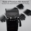 Professional 8 Pieces 8 Sizes Attachment Guard Guide Combs Set #3170-400 1/8"-1" Compatible with Wahl Standard Full-Sized 5 Star Magic Clip Super Taper Senior 8148/8504/1919 Hair Clippers (Black)