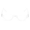 The Shay Colorful Semi-Rimless Half Reader Reading Glasses, 1.75 Clear