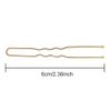 ScivoKaval U Shaped Hair Pins 120 Pcs Professional U Pins for Women Girls Hairdressing Salon with Clear Storage Box Golden Champagne Blonde Gold 6 cm 2.36 inches