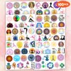 100 PCS Yoga Day Temporary Tattoos Themed Birthday Party Decorations Favors Supplies Decor Aesthetic Art Mandala Flowers Fitness Tattoo Stickers Gifts for Game Boys Girls Class School Prizes Carnival