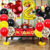 Mickey Mouse 2nd Birthday Party Supplies Oh Twodles Theme Party Decorations Includes Felt Banner,Welcome Hanger Door Sign, Tablecloth,Cake Cupcake Toppers,Mickey Head Balloons, 12 Latex Balloon,
