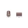 200 Pcs Silicone Lined Micro Rings Links Beads 4.0 * 2.8 * 6.0 mm Hair Beads for Hair Extensions (Brown)