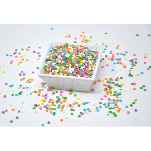 Oasis Supply Edible Confetti Sprinkles Cake Cookie Cupcake Quins Pastel Sequin (8 Ounces)