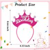 YISSION Happy Birthday Headband, Birthday Crown Birthday Girl Headband, Birthday Headband for Women Girls, Birthday Hair Accessories, Birthday Party Decoration Birthday Gifts