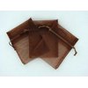 60 Brown Organza Gift Bags 5"x7"