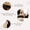 Hetto Brown Pony tails Hair Extensions Dark Brown Wrap Around Ponytail Human Hair #4 Chocolate Brown Ponytail Extensions Human Hair 18 Inch 80g