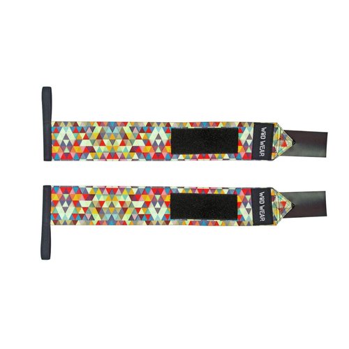 WOD Wear Elastic Wrist Wraps for Powerlifting, Strength Training, Bodybuilding, Cross Training, Olympic Weightlifting, Yoga Support - One Size Fits All (Diamond)