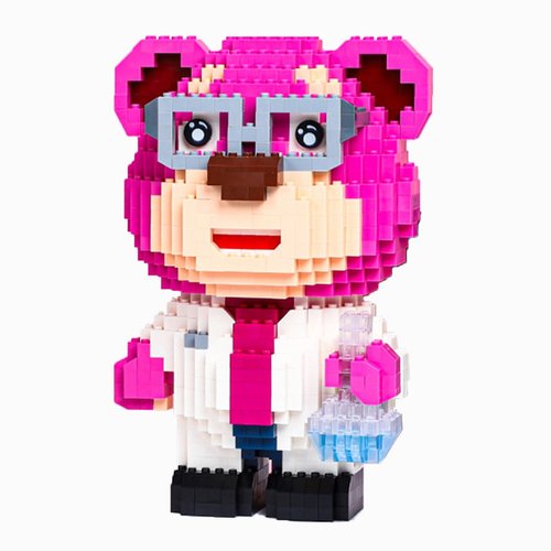 BDYDT Animal Scientist Cherry Bear Micro Building Blocks Set（2807PCS） Gift for Adults and Kids