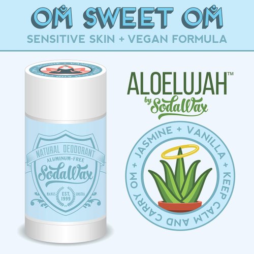 Aloelujah™ Baking Soda-Free Natural Deodorant OM̐ SWEET OM̐ (3.3oz/93g) Any 3 Items SHIP FREE