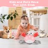 Crawling Crab Baby Girl Toys 3.0, Upgraded Tummy Time Baby Toys 6-12 12-18 Month, Walking Dancing Crab with Music&Speed Control for 2 3 4 5 6 7 8 9 10+ Girls Birthday Gifts Christmas Stocking Stuffers