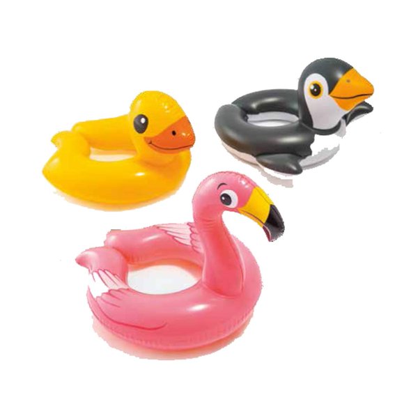 The Wet Set 59220EP 24" X 22" Animal Split Swim Rings Assorted Styles