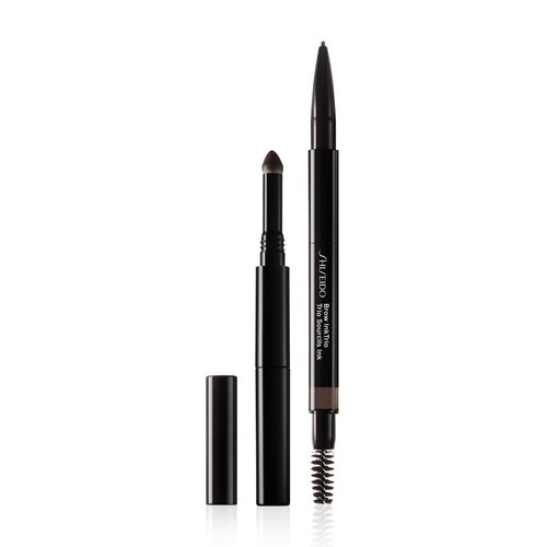 Shiseido BrowInk Trio, Deep Brown 03-3-in-1 Pencil, Powder & Brush to Balance, Fill & Define Brows - Sweat, Smudge & Water Resistant